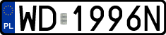 License plates of Poland, Regular car plates