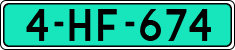 License plate of the Netherlands, Dealer (Regular)