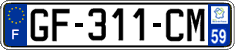 French license plate, SIV (ordinary)