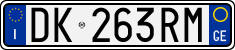 License plate of Italy, Cars (1994 year series)