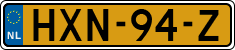 License plate of the Netherlands, Cars