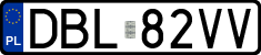 License plates of Poland, Regular car plates