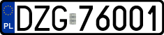 License plates of Poland, Regular car plates