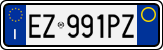 License plate of Italy, Cars (1994 year series)