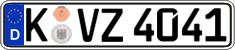 German license plate, Regular plates