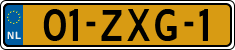 License plate of the Netherlands, Cars