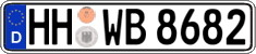 German license plate, Regular plates