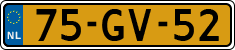 License plate of the Netherlands, Cars