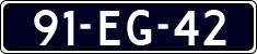 License plate of the Netherlands, Cars