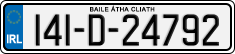License plate of Ireland, Regular plates