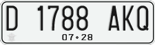 License plate of Indonesia, Regular plates
