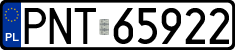 License plates of Poland, Regular car plates