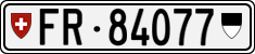 License plate of Switzerland, Cars