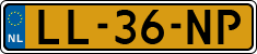 License plate of the Netherlands, Cars