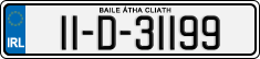 License plate of Ireland, Regular plates