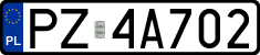 License plates of Poland, Regular car plates
