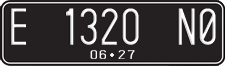 License plate of Indonesia, Regular plates