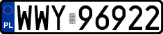License plates of Poland, Regular car plates