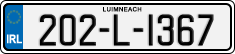 License plate of Ireland, Regular plates
