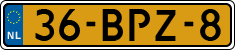 License plate of the Netherlands, Heavy Commercial Vehicles (1994 system)