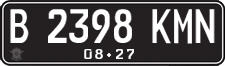 License plate of Indonesia, Regular plates