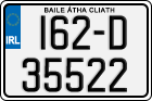 License plate of Ireland, Regular plates
