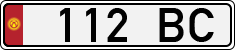License plate of Kyrgyzstan, Organizations (1994)