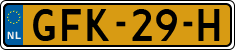 License plate of the Netherlands, Cars