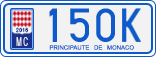 License plate of Monaco, Cars