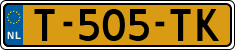 License plate of the Netherlands, Cars
