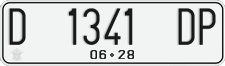 License plate of Indonesia, Regular plates