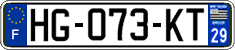 French license plate, SIV (ordinary)