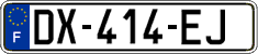 French license plate, SIV (ordinary)