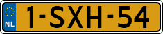 License plate of the Netherlands, Cars