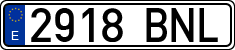 License plates of Spain, Ordinary (2000)
