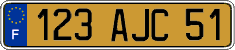 French license plate, FNI