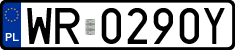 License plates of Poland, Regular car plates