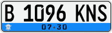 License plate of Indonesia, Regular plates