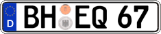 German license plate, Regular plates