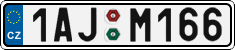 License plate of the Czech Republic, Cars (2001)