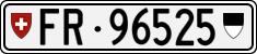License plate of Switzerland, Cars