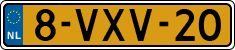 License plate of the Netherlands, Light Commercial Vehicles (1994 system)