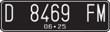 License plate of Indonesia, Regular plates