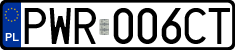 License plates of Poland, Regular car plates