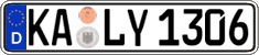 German license plate, Regular plates