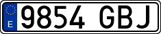 License plates of Spain, Ordinary (2000)