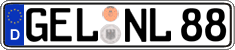 German license plate, Regular plates