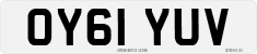 License plate of the United Kingdom, 2001 year system
