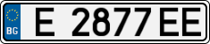 License plate of Bulgaria, Cars