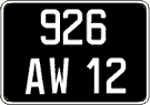 French license plate, FNI